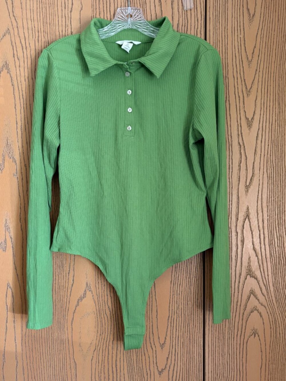 H&M Ribbed Green Body Suit - Picture 2 of 5